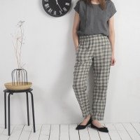 Pantalon fuselé en lin THAMES