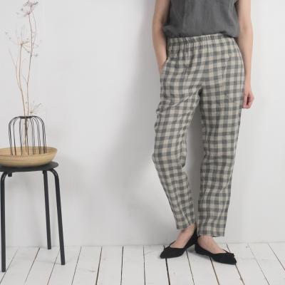 Pantalon fuselé en lin THAMES