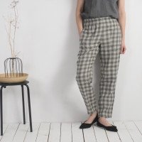Pantalon fuselé en lin THAMES