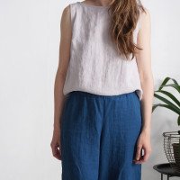 Pantalon large en lin MAHI
