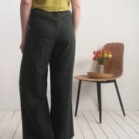 Pantalon large en lin MAHI