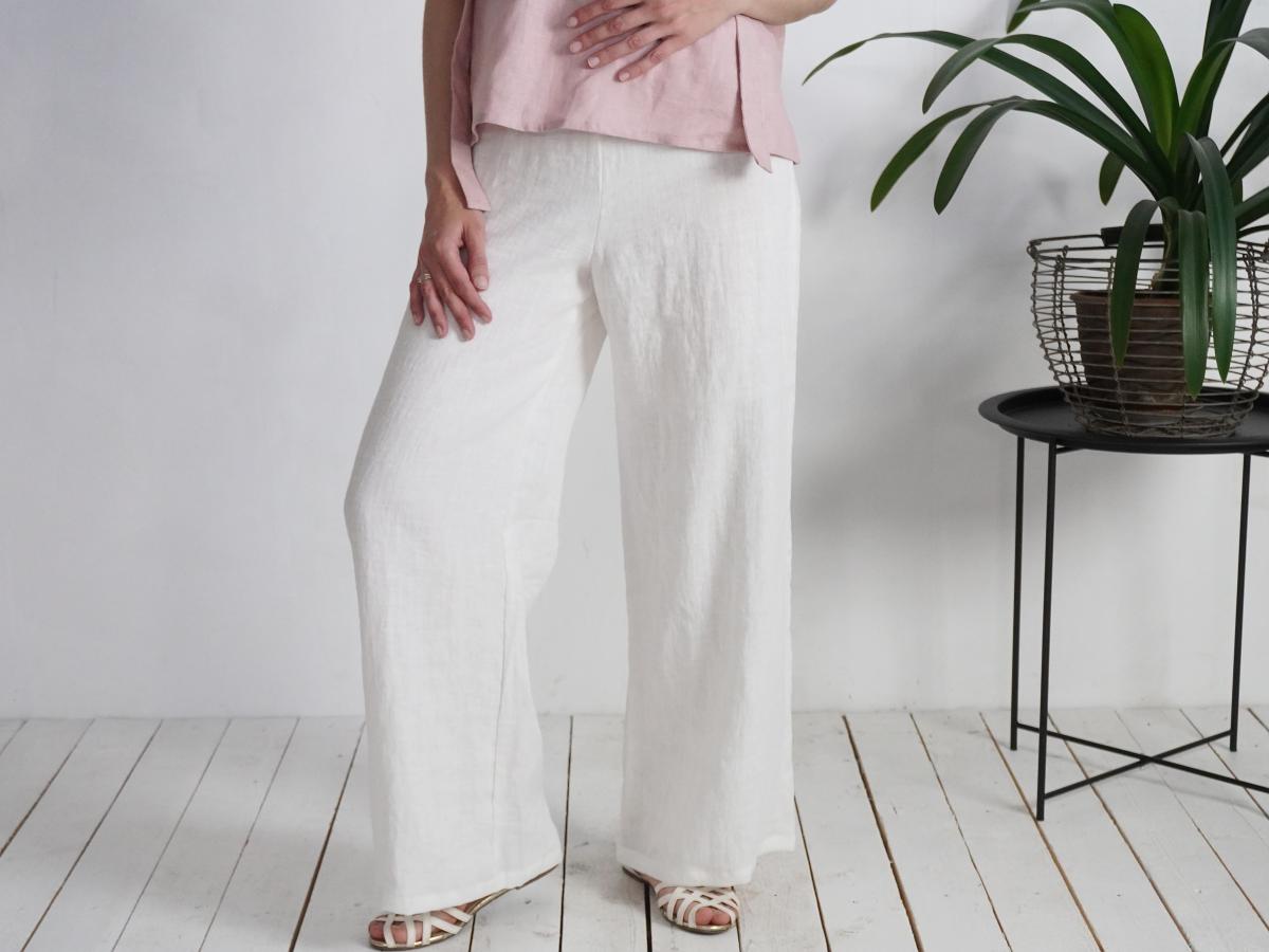 Pantalon large en lin MAHI