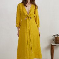Robe en lin à nouer devant WARBURTON