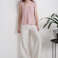 Pantalon large en lin MAHI