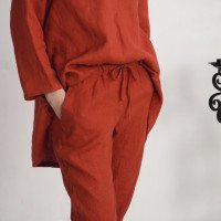 Pantalon en lin à cordon VOLGA