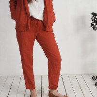 Pantalon en lin à cordon VOLGA