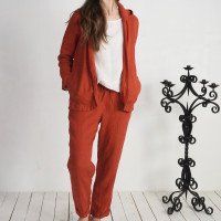 Pantalon en lin à cordon VOLGA