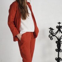 Pantalon en lin à cordon VOLGA