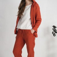 Pantalon en lin à cordon VOLGA