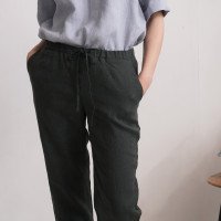Pantalon en lin à cordon VOLGA