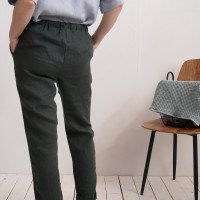Pantalon en lin à cordon VOLGA