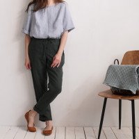 Pantalon en lin à cordon VOLGA