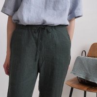 Pantalon en lin à cordon VOLGA