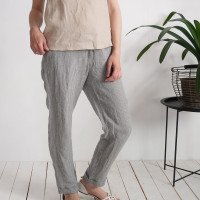 Pantalon en lin à cordon VOLGA