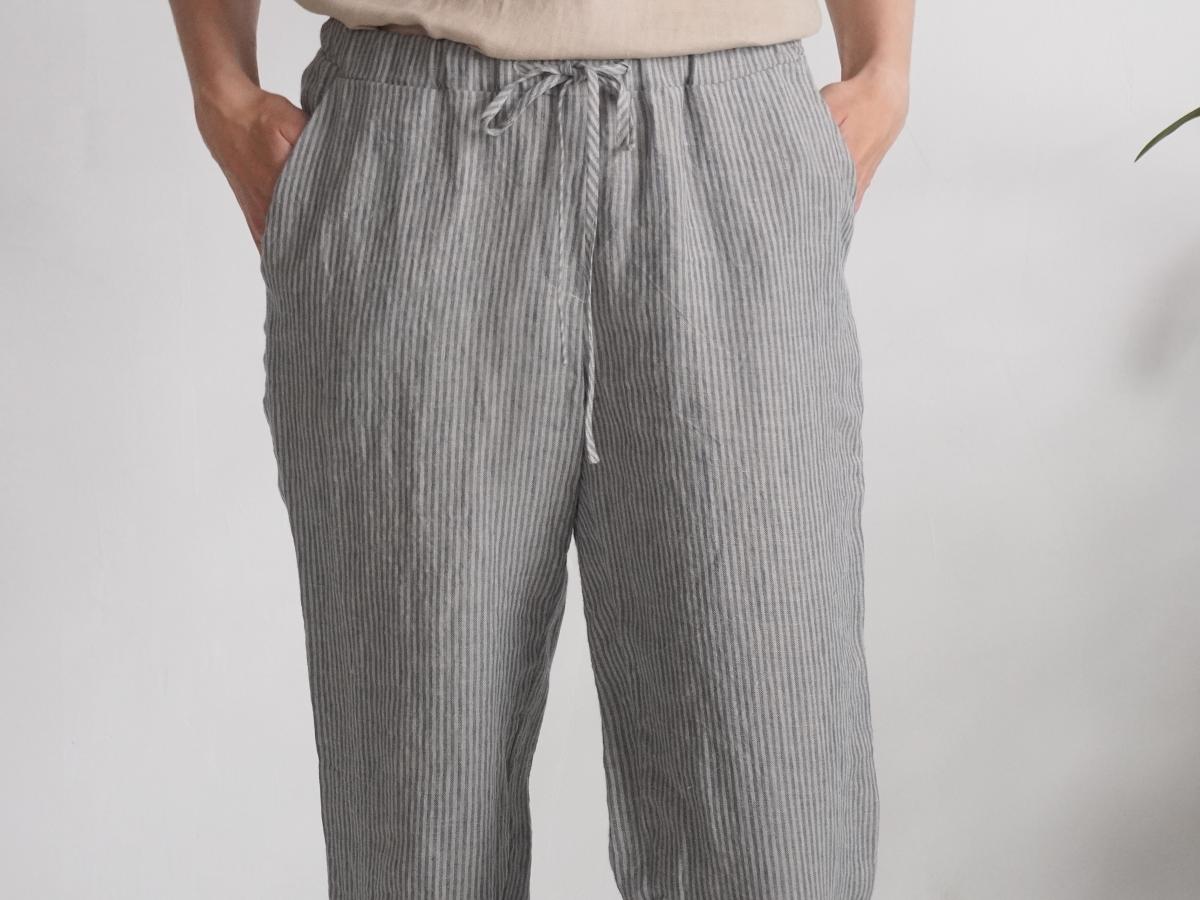 Pantalon en lin à cordon VOLGA
