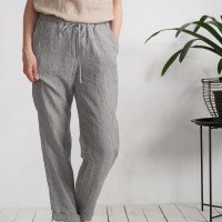 Pantalon en lin à cordon VOLGA