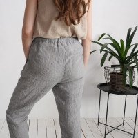 Pantalon en lin à cordon VOLGA