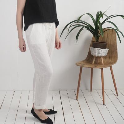 Pantalon en lin à cordon VOLGA