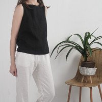 Pantalon en lin à cordon VOLGA