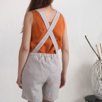 Salopette short en lin CHINDWIN