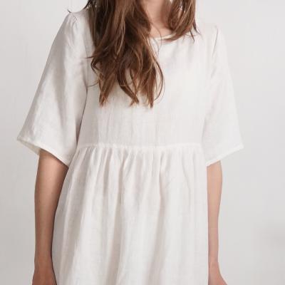 Robe de mariée bohème en lin pour la grossesse COLORADO