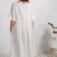 Robe de mariée bohème en lin pour la grossesse COLORADO