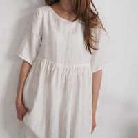 Robe de mariée bohème en lin pour la grossesse COLORADO