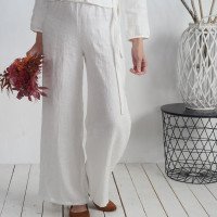Ensemble de mariée en lin DNIEPER et MAHI, blouse et pantalon