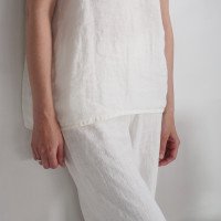 Ensemble de mariée en lin NILE et MAHI, caraco et pantalon large