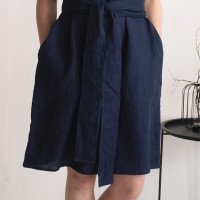 Robe ample en lin à ceinture large PILCOMAYO