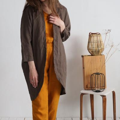 Veste longue ample en lin SELENGA