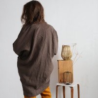 Veste longue ample en lin SELENGA