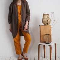 Veste longue ample en lin SELENGA