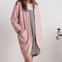 Veste longue ample en lin SELENGA