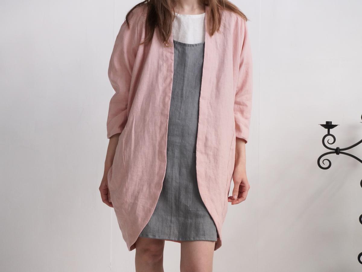Veste longue ample en lin SELENGA