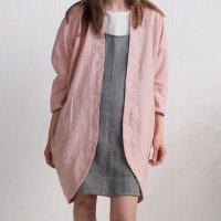 Veste longue ample en lin SELENGA