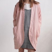 Veste longue ample en lin SELENGA