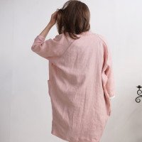 Veste longue ample en lin SELENGA