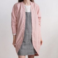 Veste longue ample en lin SELENGA