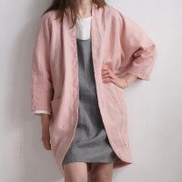 Veste longue ample en lin SELENGA