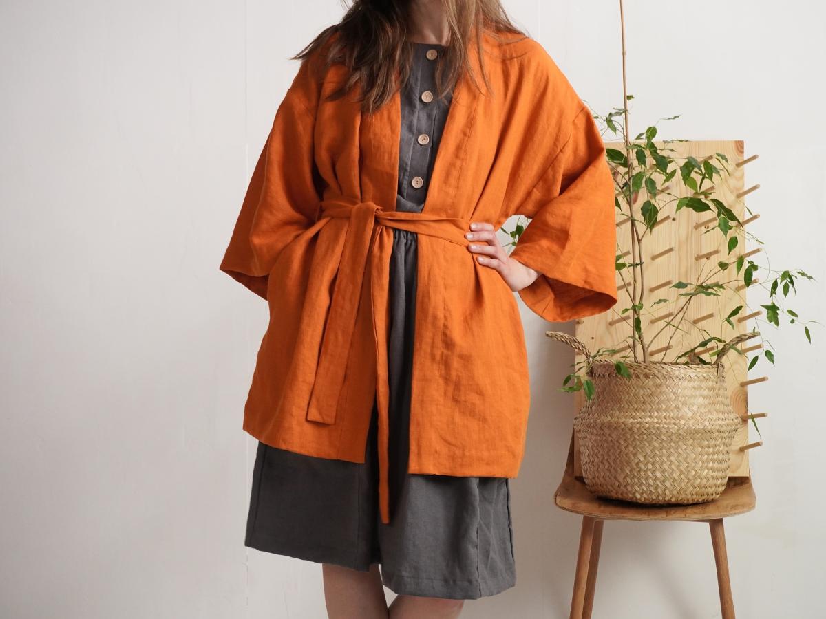 Veste kimono en lin KOSI