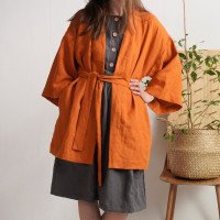 Veste kimono en lin KOSI