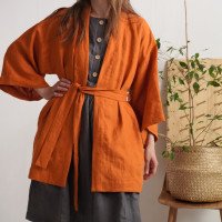 Veste kimono en lin KOSI