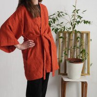 Veste kimono en lin KOSI