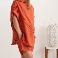 Ensemble de grossesse en lin KHATANGA et NELSON, blouse et short