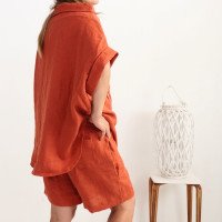 Ensemble de grossesse en lin KHATANGA et NELSON, blouse et short