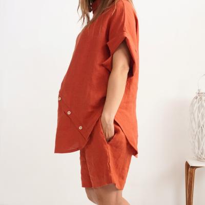 Ensemble de grossesse en lin KHATANGA et NELSON, blouse et short