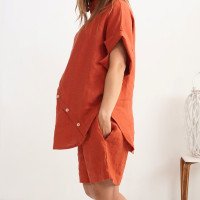 Ensemble de grossesse en lin KHATANGA et NELSON, blouse et short