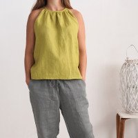 Pantalon de grossesse en lin à cordon VOLGA