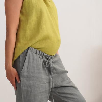 Pantalon de grossesse en lin à cordon VOLGA